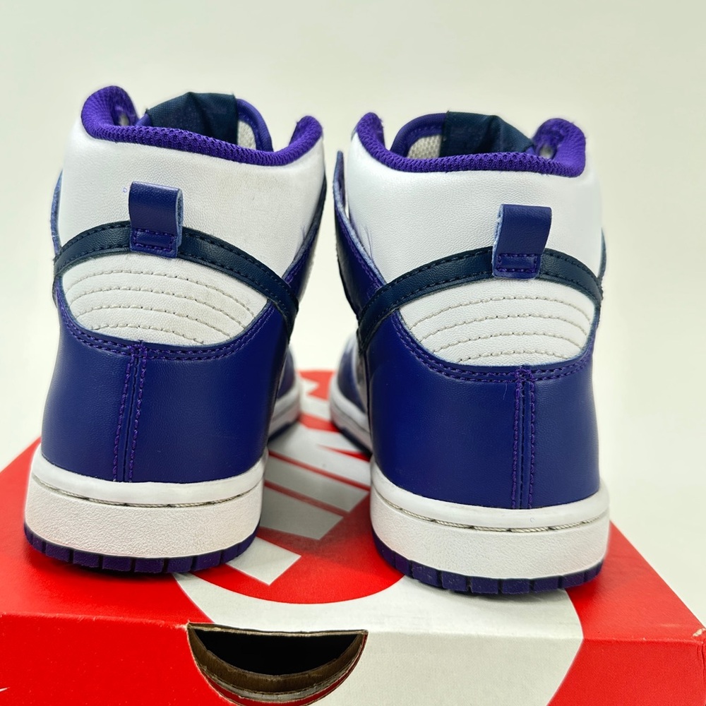 NIKE
DUNK HIGH PS
"ELECTRO PURPLE MIDNGHT NAVY" SZ 1y - Picture 5 of 5